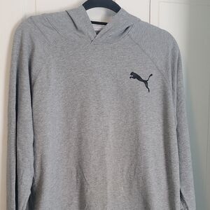Puma Men's Heather Gray Hoodie